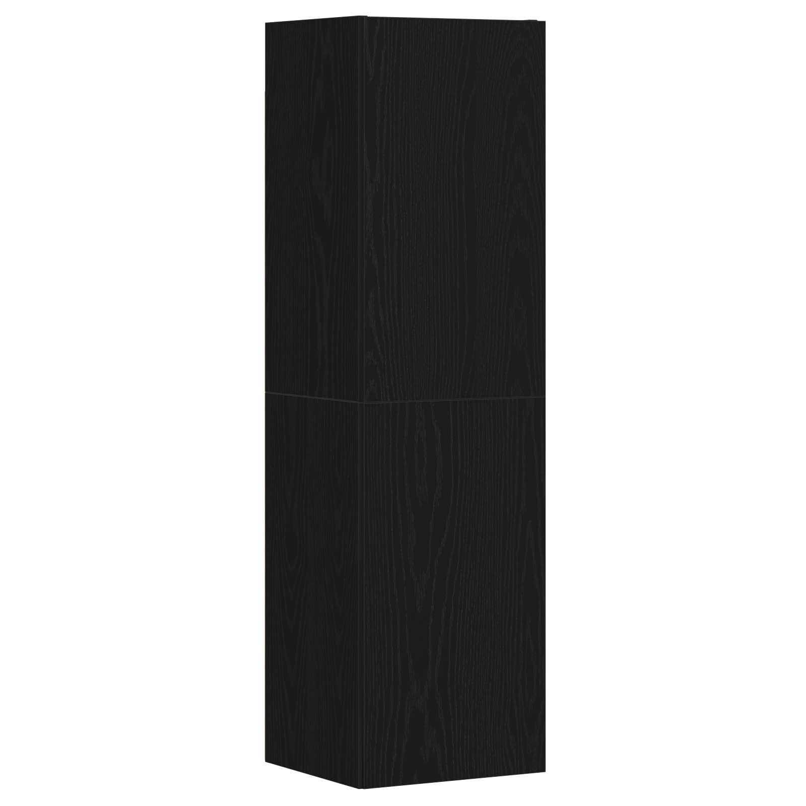 Lot de 4 meubles TV suspendus au mur - Meuble TV moderne - Aspect chêne noir - Étagère TV robuste en bois - 130,5 x 30 x 140 cm