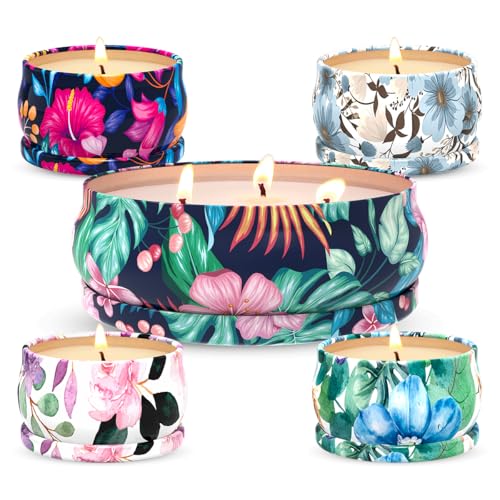 Highly-Scented-Candles-Christmas-Gift-Set-for-Home-Women-Decorative-Natural-Soy-Wax-Aromatherapy-Candles-1pc-135oz-BlackBerry-and-4pcs-25oz-Rose-Lemon-Vanilla-and-Gardenia-Fragrance Highly Scented Candles Christmas Gift Set for Home Women Decorative Natural Soy Wax Aromatherapy Candles 1pc 135oz BlackBerry and 4pcs 25oz Rose Lemon Vanilla and Gardenia Fragrance