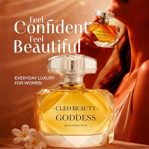 Image of Cleo Beauty Goddess Eau De Parfum for Women | Long Lasting Rose Oud Praline Fragrance | Strong Projection Luxury Perfume | Premium Date Night & Gift Perfume | 80 ml