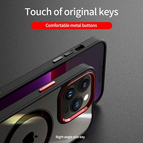 Carcasa magnética iPhone 13 Pro Max antigolpes compatible con carga inalámbrica 5