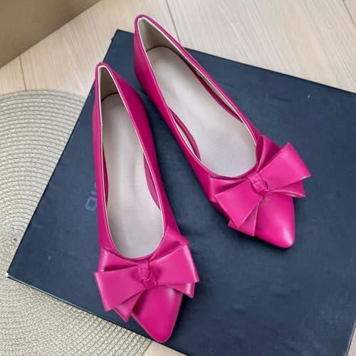 Image of SAILING LU Women's Bow-Knot Pointed Toe Ballet Flats
