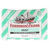 fisherman' S FRIEND Mint Drops, sugar-free – 25 gr