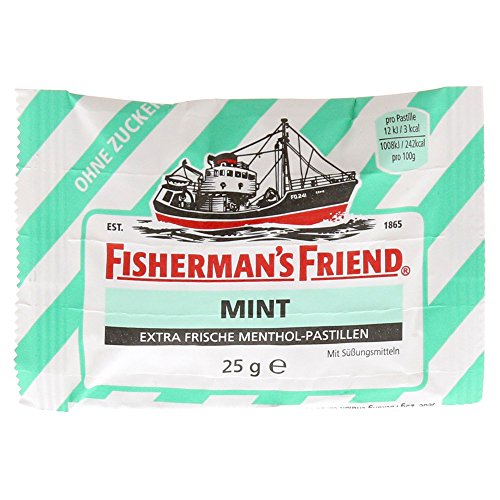 amigo del pescador pastillas de menta, sin azúcar, para los dientes - 25gr Cover