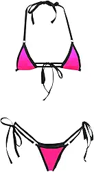 Conjunto de 2 peças de tanquíni de micro biquíni Skorts para roupa de banho sexy de malha triangular havaiana 2 peças micro conjuntos de 2 peças