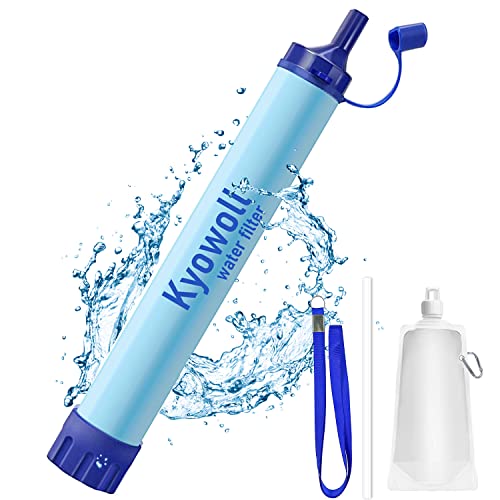 Personal Water Filter Portable, Water Filtration Straw for Outdoor Hiking Camping Climbing Backpacking Travel Emergency