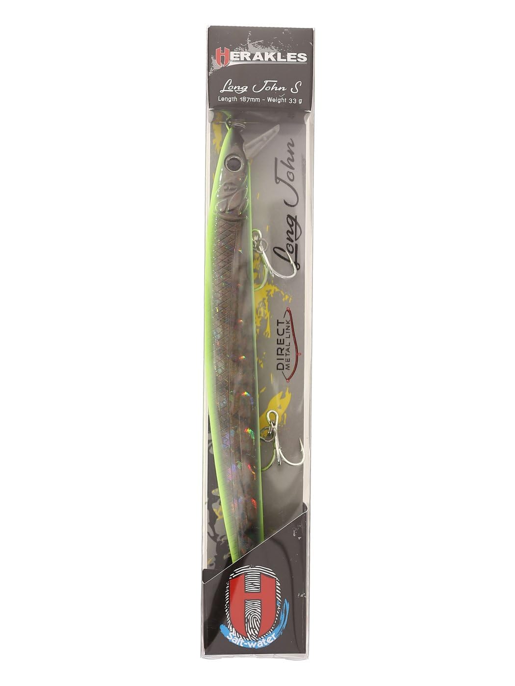 Herakles Long John Floating 18,7 Cm Sardina Glow - Jerk Agua Salada