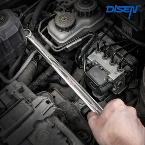 Image of DISEN 10 PCS Extra Long Wrench Set, Double Box End Wrench Set with a Magnetic Pickup Tool