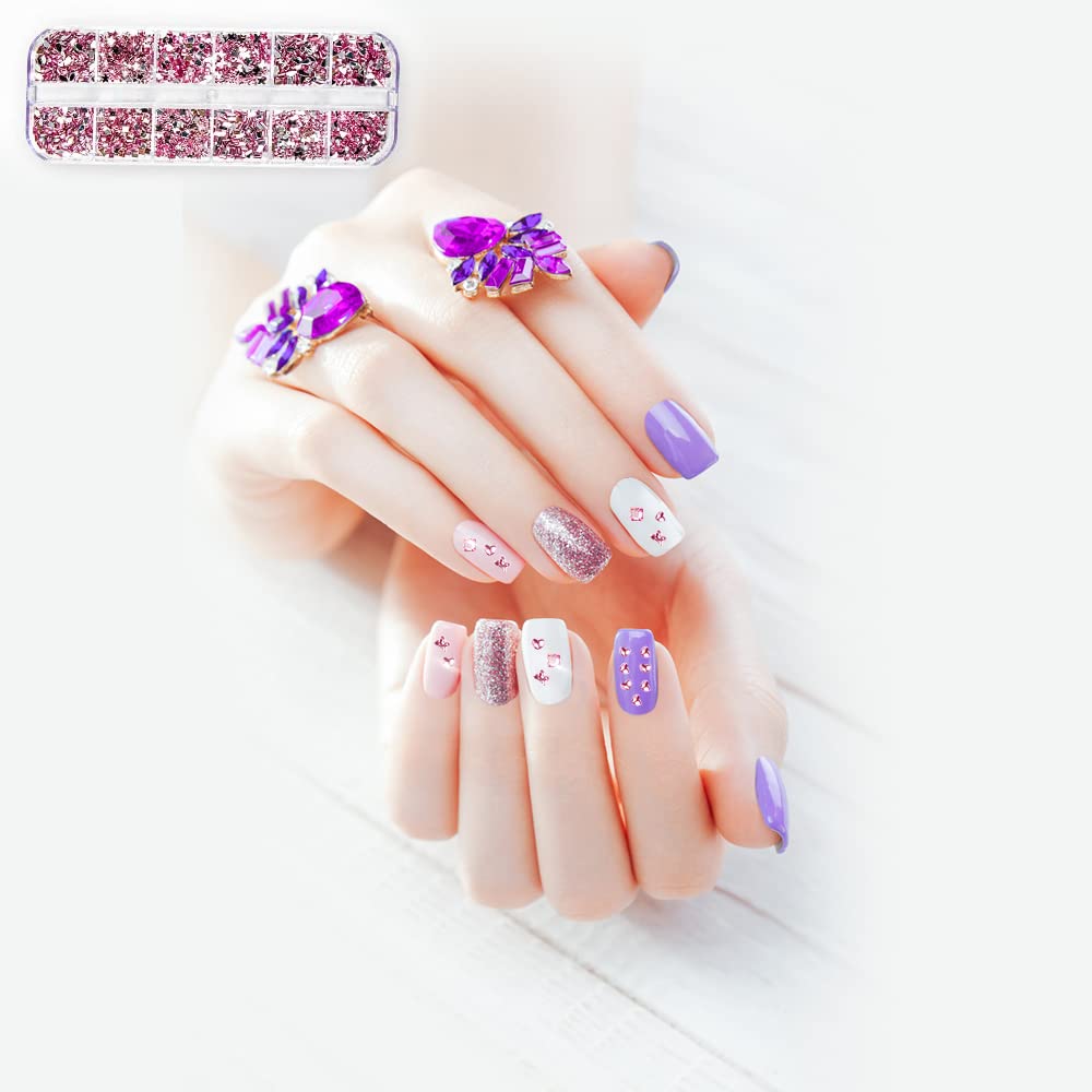 3 Boxes Nail Rhinestones, AB Crystals Nail Art Rhinestones Decorations Nail Stones for Nail Art Supplies with 1PC Tweezer and Rhinestones Dotting Pen : Beauty & Personal Care