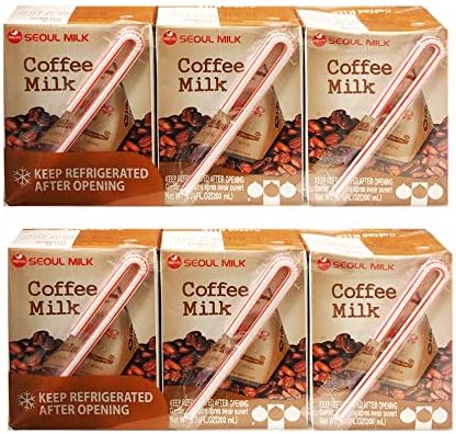 Korean Seoul Sweet Coffee Milk Value Pack 서울 커피우유 200ml x 6