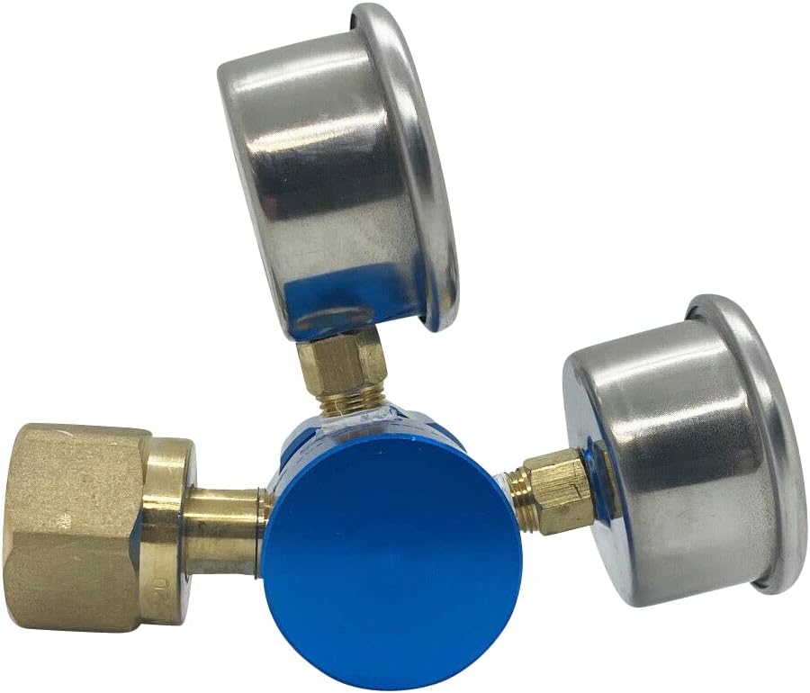 Adjustable High Flow 400 PSI Carbon Dioxide Co2 Regulator for Off Road Jeep Tires Inflator