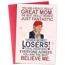 Funny Mothers Day Card Gifts for Mom, Wife - Mothers Day Gifts for Mom from Daughter, Son, Kids, Husband on Mothers Day - Heartfelt Message to Mother, Perfect for Birthday, Mothers Day Gifts, Humorous Mom Greeting Cards, Premium Quality