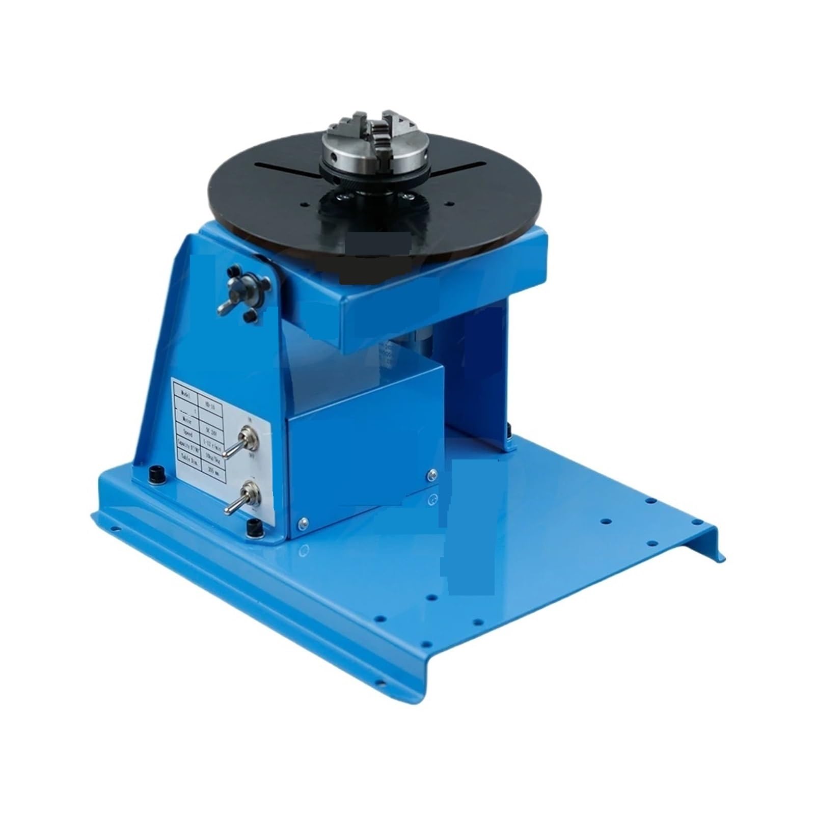 10KG Welding Positioner 65mm Chuck Foot Switch Turntable Smooth Rotation