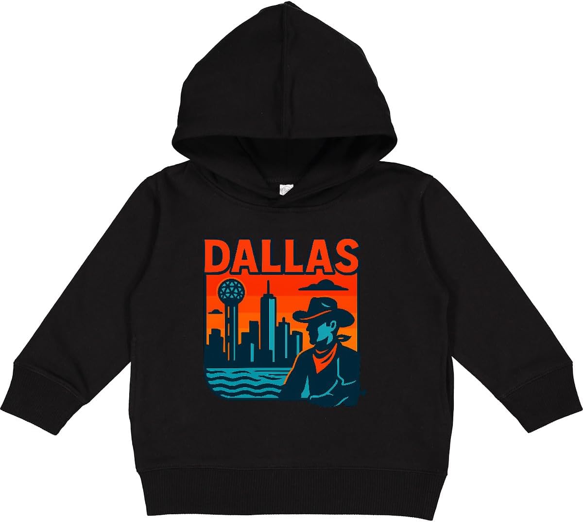 inktastic Dallas Texas Skyline Toddler Hoodie