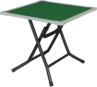 Mahjong Poker Blackjack Tisch, klappbar, quadratisch, für 4 Personen, verschleißfeste Arbeitsfläche, klappbarer Kartentisch (A)