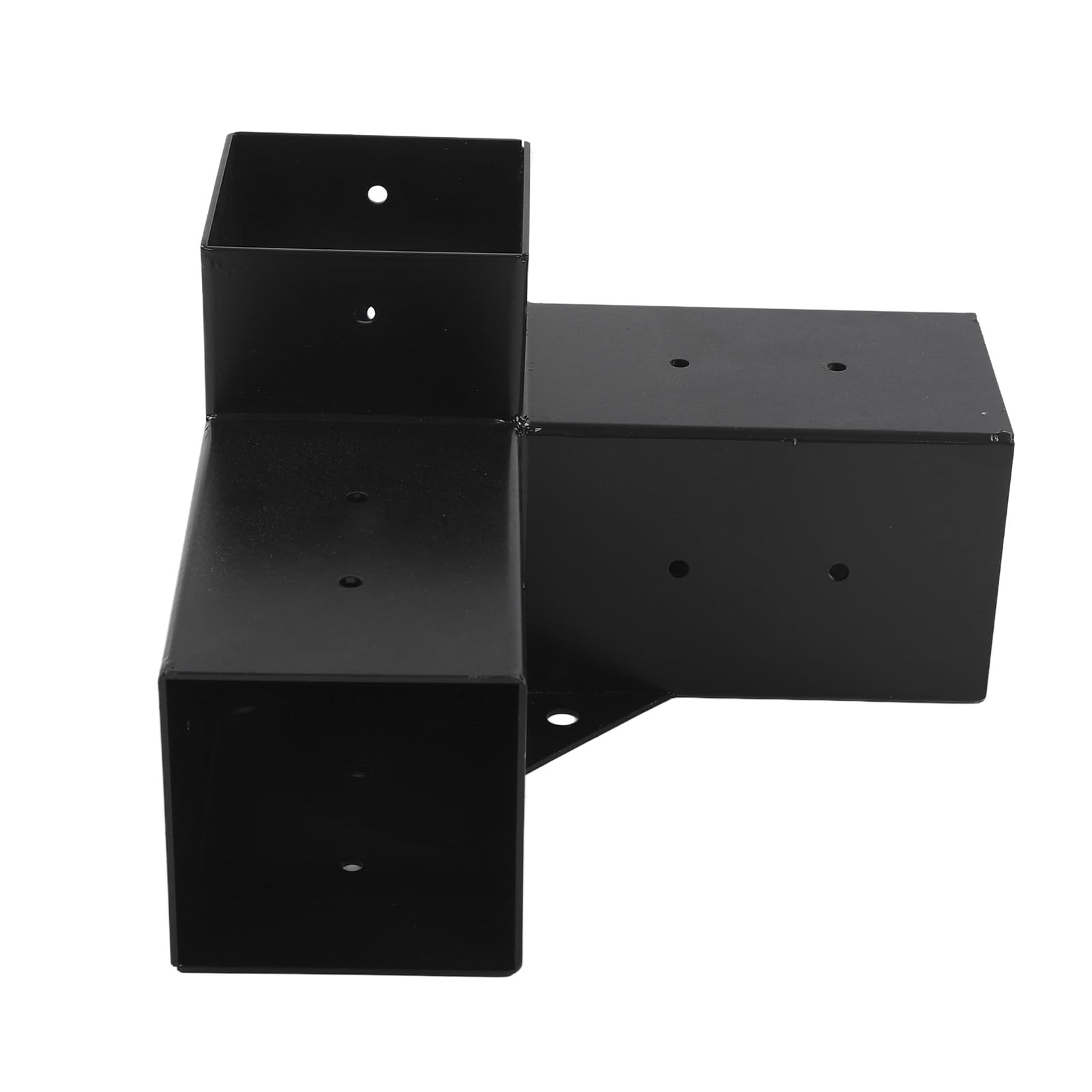 Staffa per pergola in acciaio fai da te supporto in legno sopraelevato kit hardware staffa angolare per lavorazione del legno all'aperto struttura robusta antiruggine per terrazze (8 pezzi)