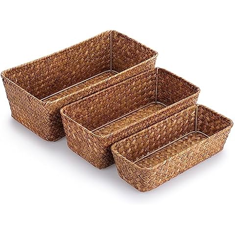 SUMtree Seagrass Storage Basket Set of 3 Cover