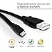 (2 Pack) 3 ft Hi-Speed USB Male 2.0 A Male to Micro B Male Cable