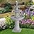 TITIMO 48" High Italian Feature Freestanding Water Fountain Outdoor and Indoor,3-Tier Roman Pillar Waterfalls Fountains for Garden,Patio,Yard,Deck,Backyard,Porch (Gray)