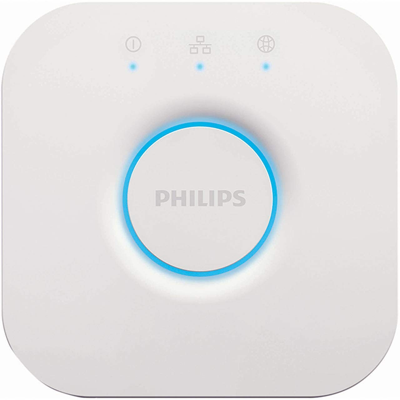 Philips Hue Bridge, Centro di Controllo del Sistema di Illuminazione Smart Hue, Bianco [ Versione Inglese]