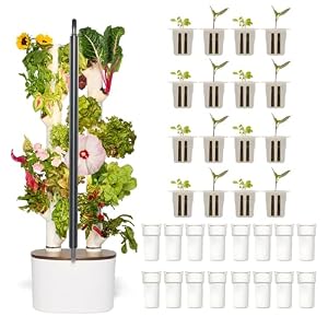 Gardyn Studio 2 Hydroponics Growing System – 16 Plants, Smart Tower