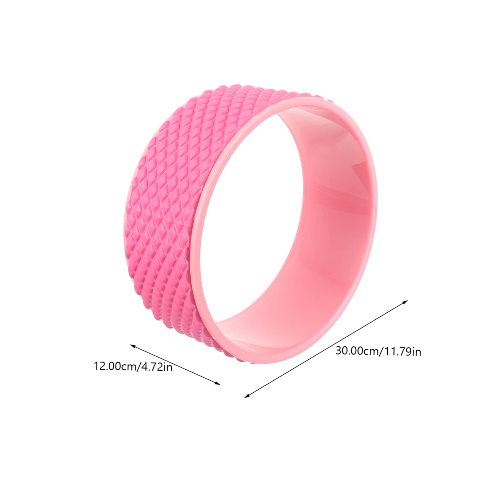 HANABASS Yoga Wheel Rückentrainingsrolle rutschfest für Bessere Haltung und Flexibilität Stabiler Fitness und Yoga Zubehör Geeignet für Anfänger und Fortgeschrittene Fördert