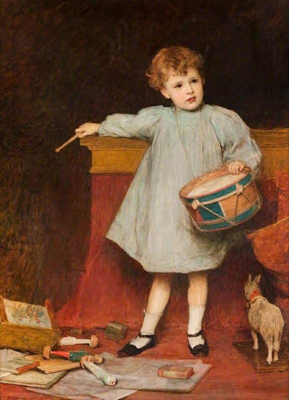 Impression sur toile portrait enfant art William Orchardson de qualité