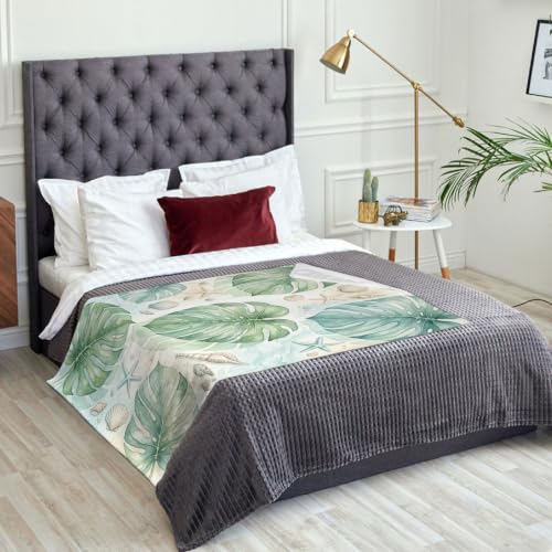 Couverture de lit Monstera jeté de canapé chic de haute qualité - 3
