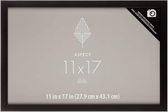 Studio Decor Black Narrow Frame, Aspect, 12 Pack