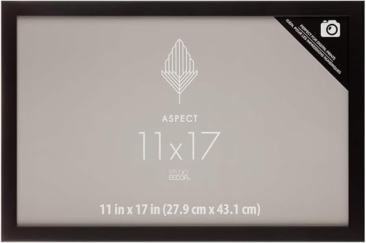 Studio Decor Black Narrow Frame, Aspect, 12 Pack