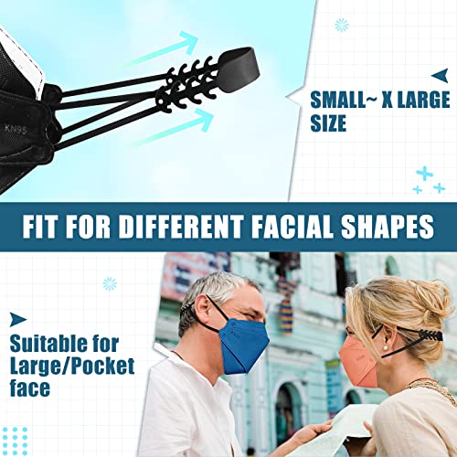 Fenfen Kn95 Face Masks Disposable Adults - 50 Pack 5 Layer Protection Dust Breathable Comfortable Respirator Women Kn95 Mask Individually Wrapped thumb #2