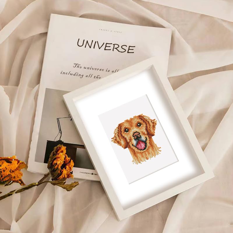MAMACHU 12 Pcs Mini Diamond Art Kits, 5D DIY Diamond Painting Kits Corgi Golden Retriever French Bulldog Poodle Chihuahua - Image 2