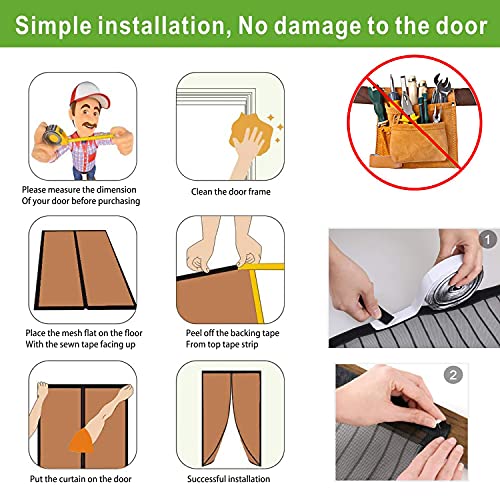 Zanzariera Magnetica per Porta, Chiusura