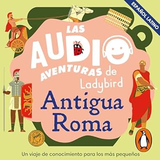 Diseño de la portada del título Antigua Roma (Latino) (Las audioaventuras de Ladybird)