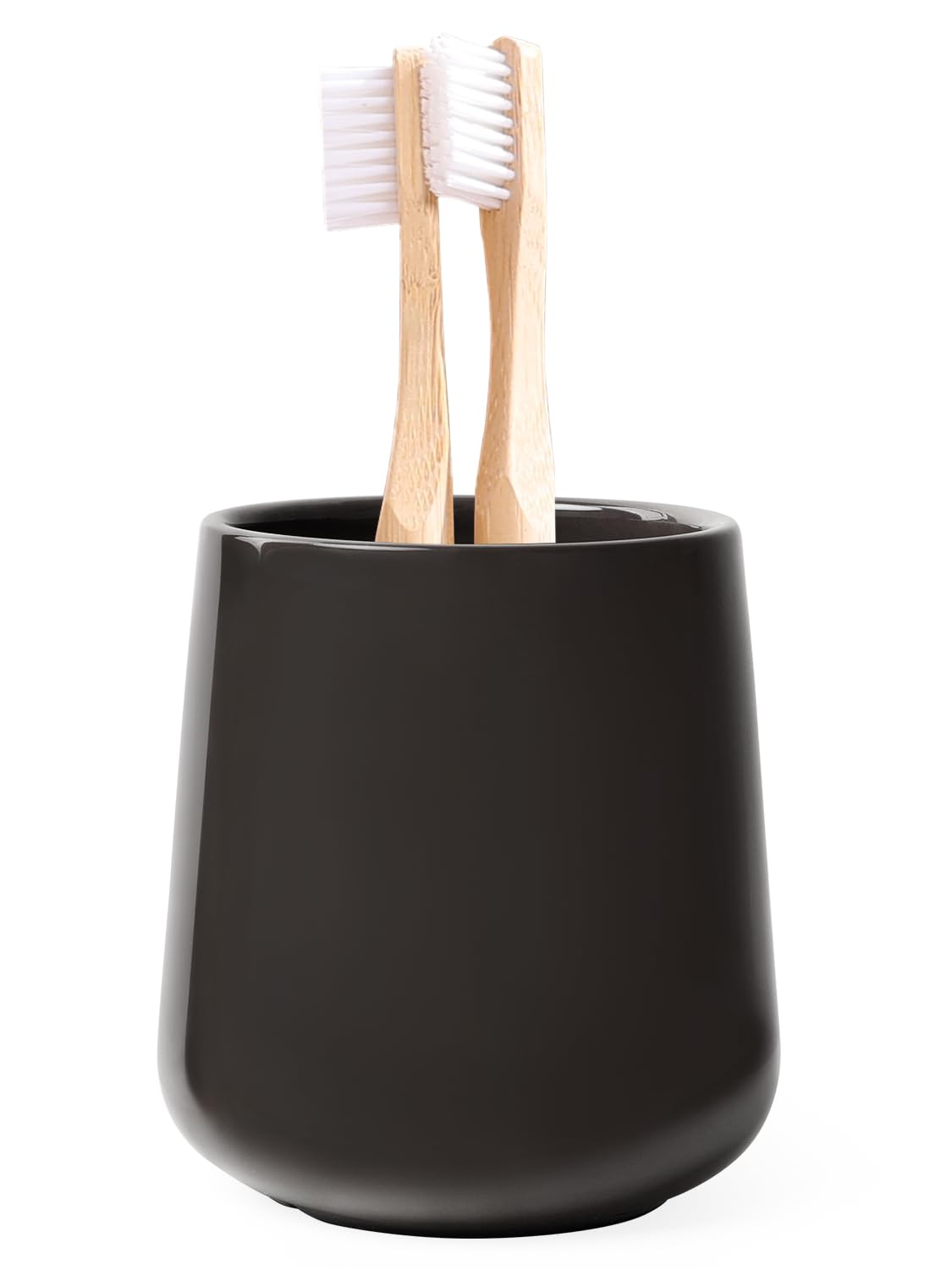 Autumnlife Ceramic Toothbrush Holder Dark Grey Bathroom Accessory