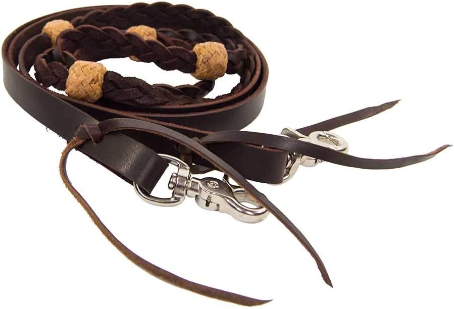 Teskey's Roping Reins with Rawhide Accents