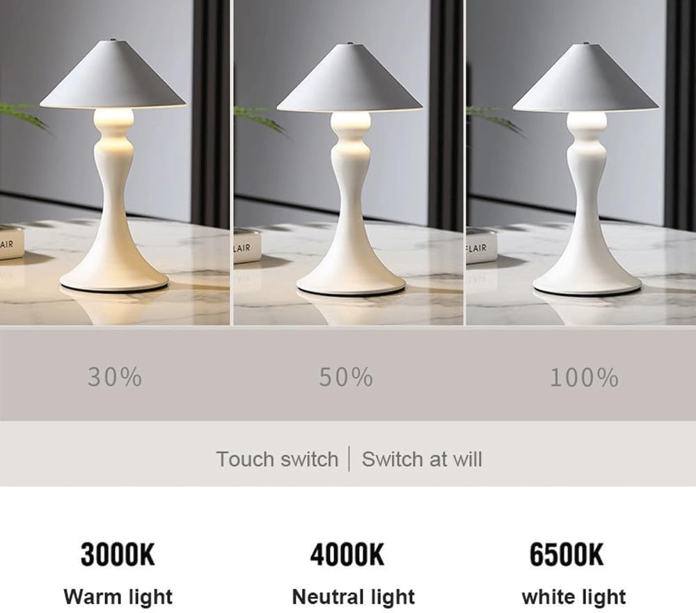 Vintage Classic LED Tembarm Interrupteur Touch Ambience Petit Bureau Lumière Lumière Matériel Restauration Acrylique Café de Bureau Lampe USB USB CHARGETT Innovate