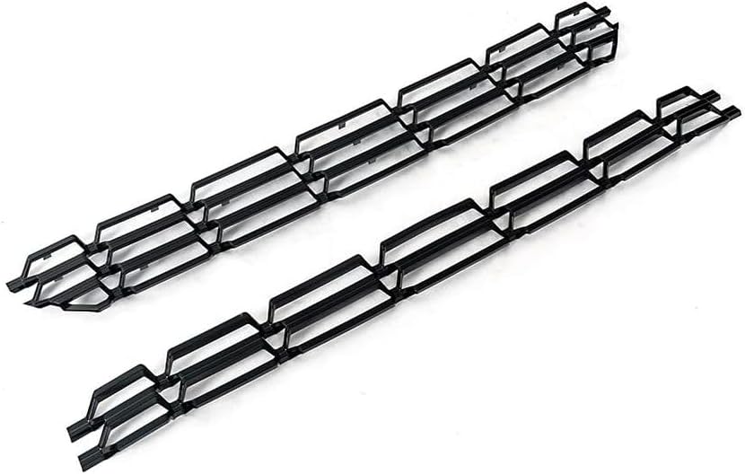 G-PLUS Front Upper & Lower Grille Insert Snap On Insert Compatible with Chevy Silverado 1500 2016-2018,Black