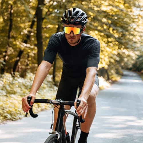 Feisedy Sports Sunglasses Wraparound 80S Visor Men Women Outdoor Shield Baseball Sunglasses B4125 thumb #4