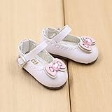 Fortune days toys for 1/6 doll shoes, Kitty cat and butterfly style handmade shoes four different color, suitable blythe icy licca Azone body and more! (withe Bowknot)