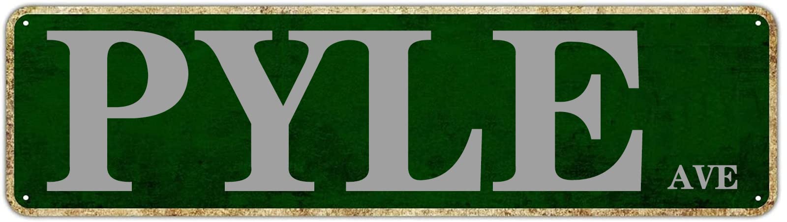Pyle Ave Retro Tin Signs Aluminum Metal Sign Gift for Home Kitchen Outdoor Garden Yard Wall Porch Decor 4x16 Inch