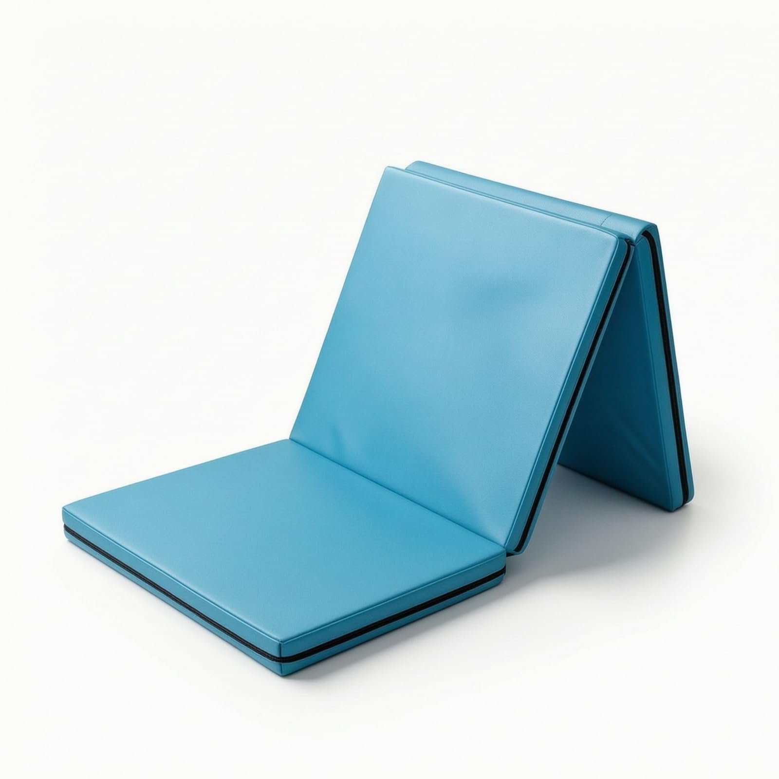 Tappetino Fitness Pieghevole Materassino Ginnastica Palestra Allenamento con Imbottitura Spessa 5 Cm Tri Pieghe con Maniglie in PVC Adatto per, color to 10, Pieghevole, 180x60x5cm