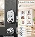 TEEHO TE002 Fingerprint Door Lock - Keyless Entry Electronic Keypad Deadbolt with 2 Backup Keys - Auto Lock - Easy Installation - Smart Locks for Front Door - Satin Nickel