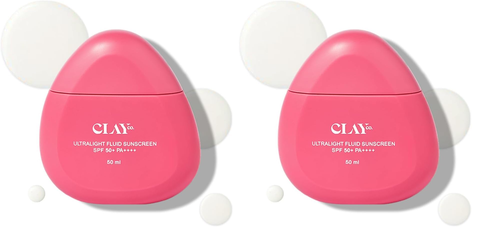 ClayCo. Ultralight Fluid Sunscreen SPF 50+ PA++++ | Broad Spectrum UVA & UVB Protection | Lightweight, Invisible Finish for All Skin Types | 50 ml (Pack of 2)-image-34