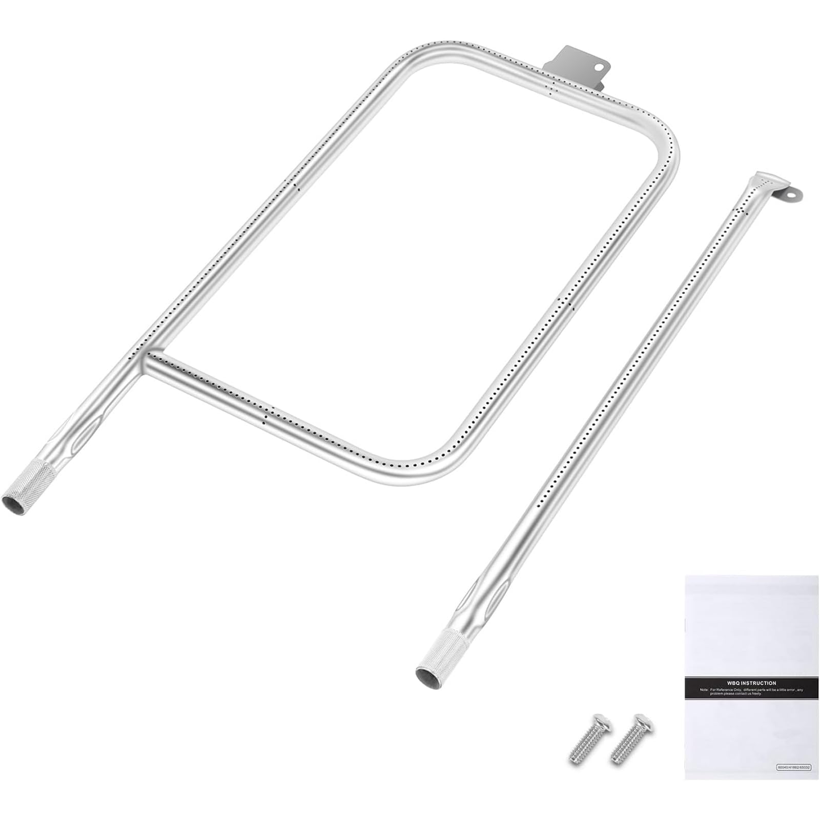 GFTIME 65032 Brenner Edelstahl für Weber Q300, Q320, Q3000, Q3200, 404341, 57060001, 586002 Gasgrill, Grill Brenner Ersatz für Weber 60036, 80385, 13122, 424001 426001