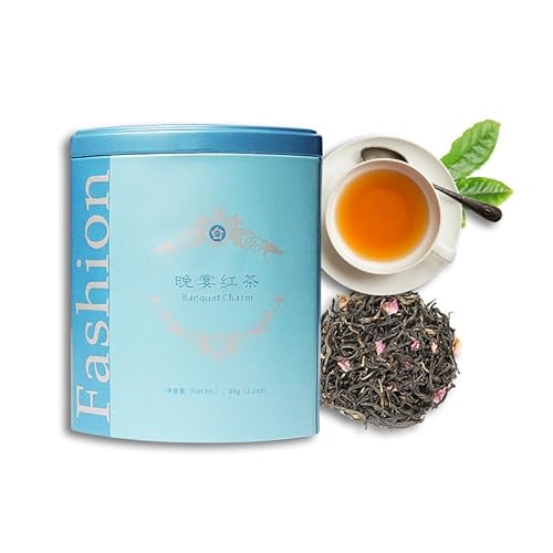 Riantea Chinese Black Tea Loose Leaf, 3.1 Ounce Flavored Tea With Pure Leaf, Apple And Hibiscus, Whole Tea Leaves No Crumb, Gluten Free And Caffeinated, Aluminum Tea Canister, 3.1 Oz (88G) #TOP26