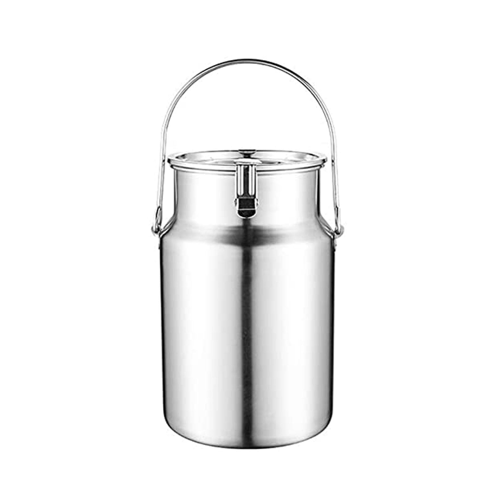 MYUYEE Stainless Milk Bucket,Fermenter,Stainless Steel Milk Can With Handle, Milk Bucket Tote Jug With Sealed Lid Transportable Milk Fermentation Barrel,10L (10L)