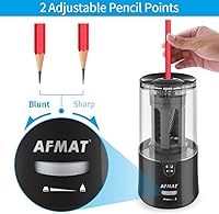 Vista 4 de AFMAT Sacapuntas de punta larga + sacapuntas manos libres totalmente automático para lápices de colores (PSA6+PSA8)