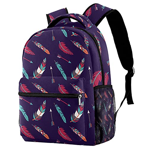 Sac à dos décontracté au motif océan et requin multicolore avec finitions robustes