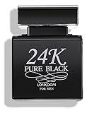 Perfume Hombre Original 24K Pure Black 100 Ml Aromático-Fougere Neroli Sándalo Palo de Rosa