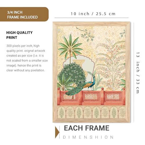 Image of Pichwai paintinng framed wall Painting for Living Room Bedroom Office Room Decor - Frame for Home Decor and Wall Decor (Design 1, 10x13 inch, Standard Packaging)